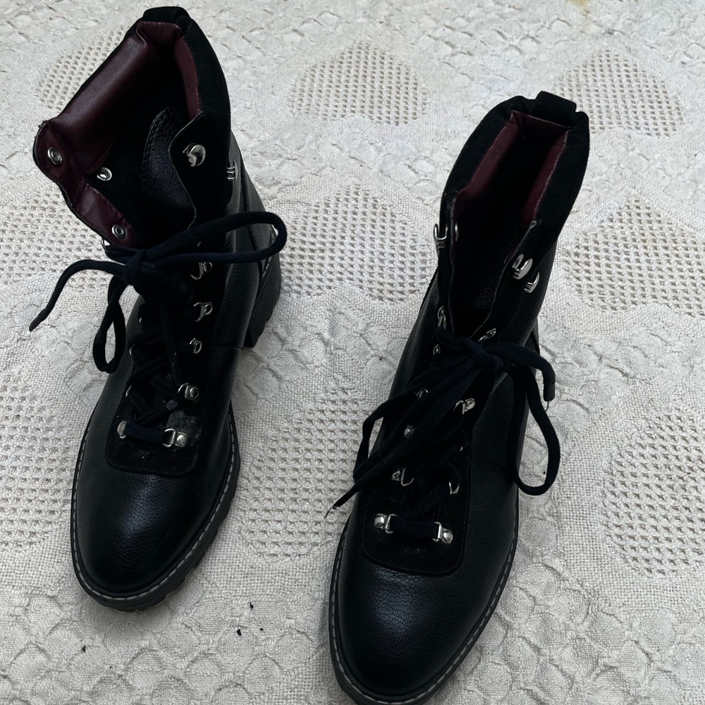 Black H&M combat boots